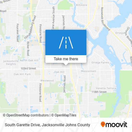 South Garette Drive map