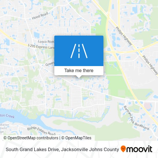South Grand Lakes Drive map
