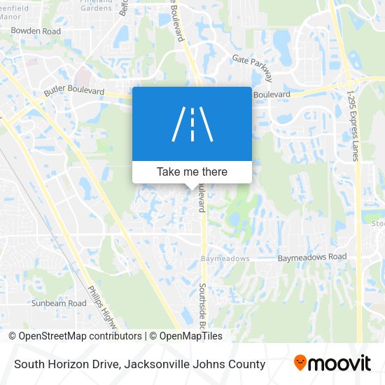 South Horizon Drive map