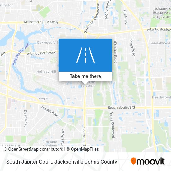 Mapa de South Jupiter Court
