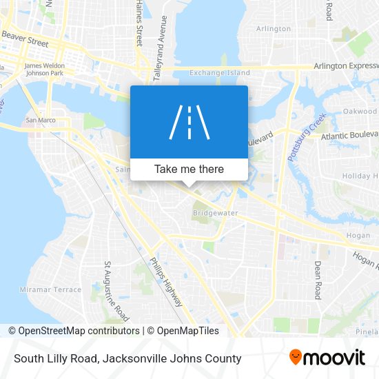 South Lilly Road map