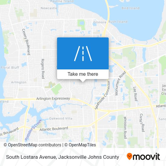South Lostara Avenue map