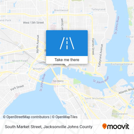 Mapa de South Market Street