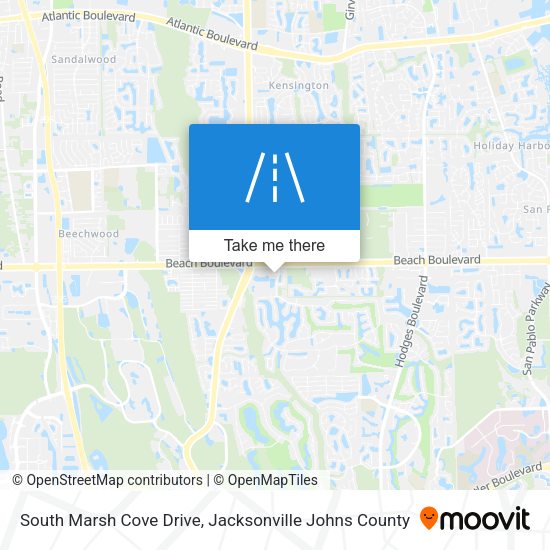 Mapa de South Marsh Cove Drive