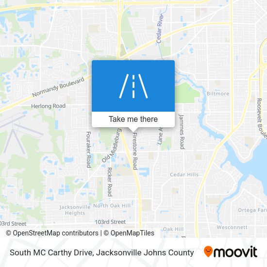 South MC Carthy Drive map