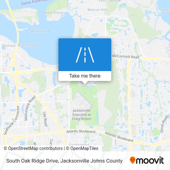 Mapa de South Oak Ridge Drive