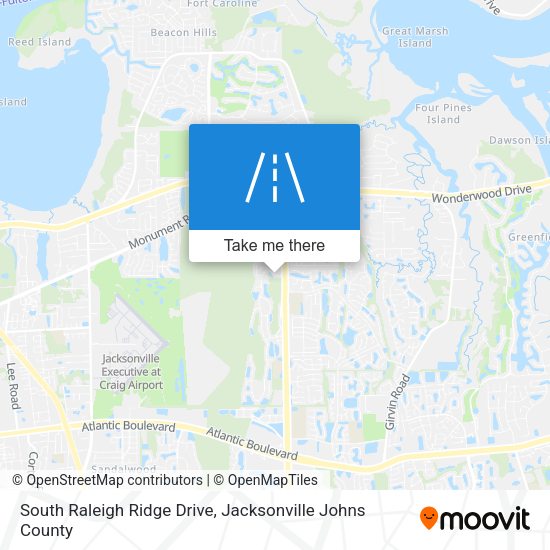 South Raleigh Ridge Drive map