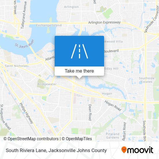 South Riviera Lane map