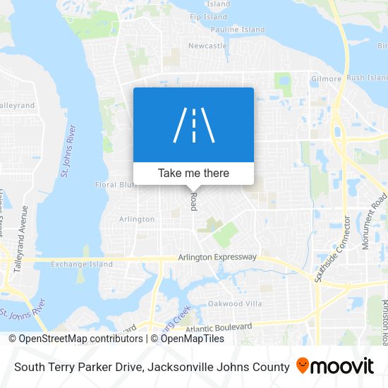 Mapa de South Terry Parker Drive