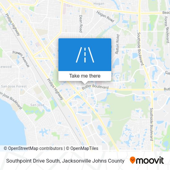Southpoint Drive South map