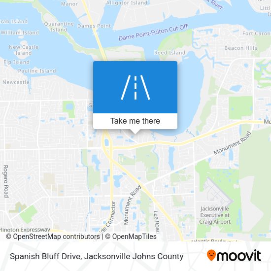 Spanish Bluff Drive map