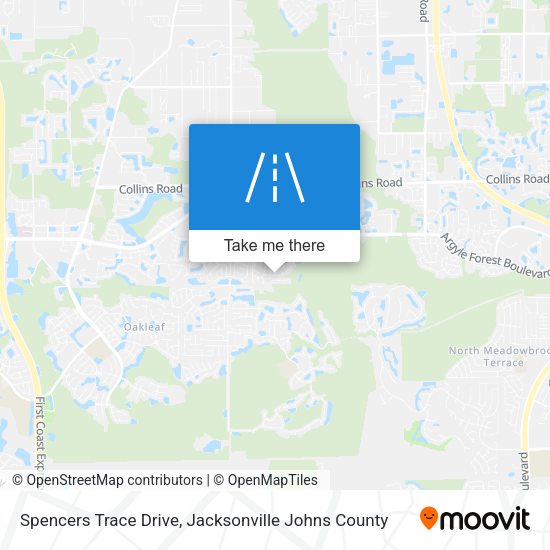 Spencers Trace Drive map
