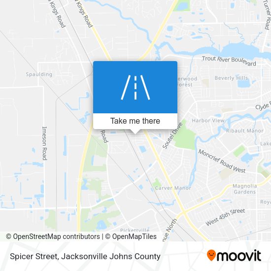 Spicer Street map