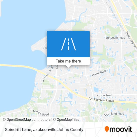 Spindrift Lane map