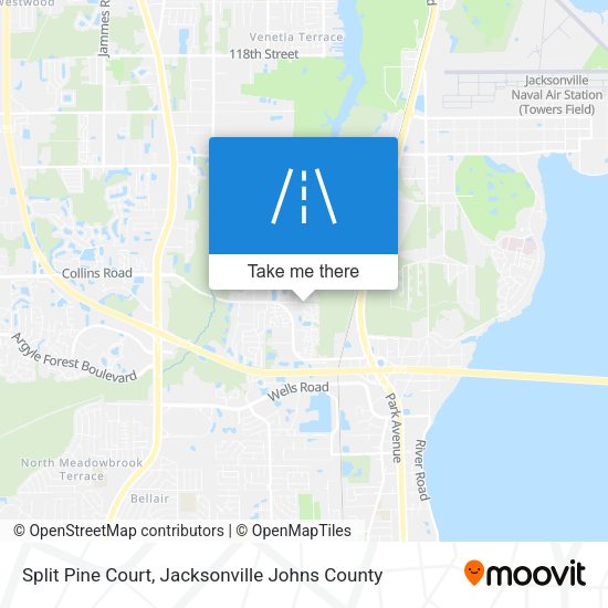 Split Pine Court map