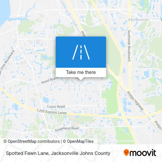 Spotted Fawn Lane map