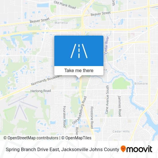 Mapa de Spring Branch Drive East