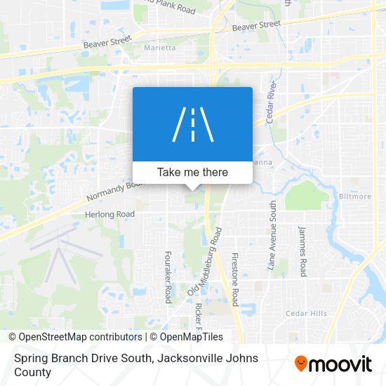 Mapa de Spring Branch Drive South