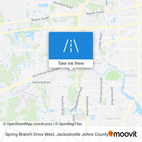 Mapa de Spring Branch Drive West