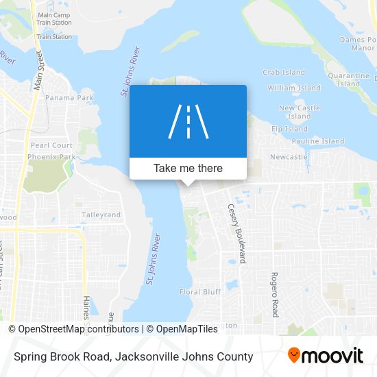 Spring Brook Road map