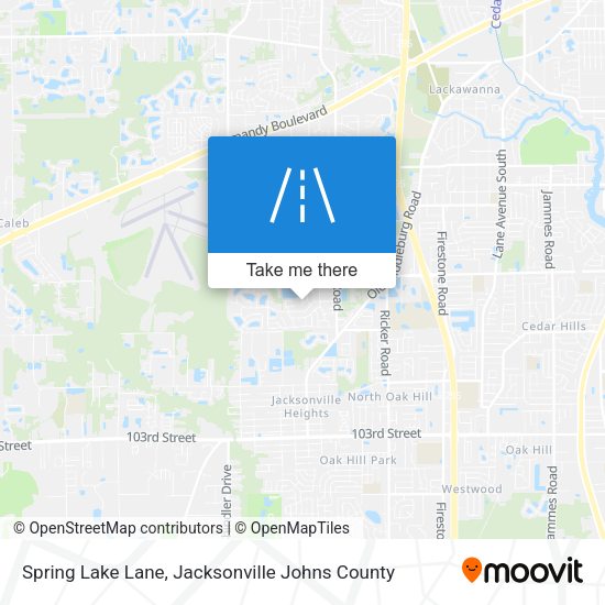 Spring Lake Lane map