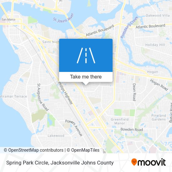 Mapa de Spring Park Circle