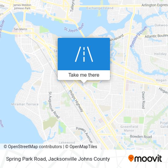 Mapa de Spring Park Road