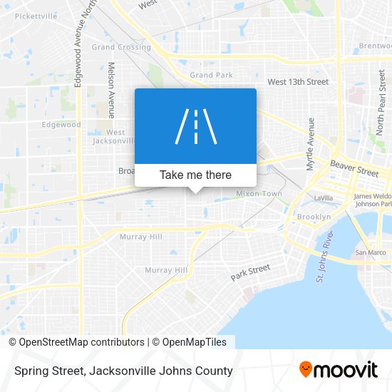 Spring Street map