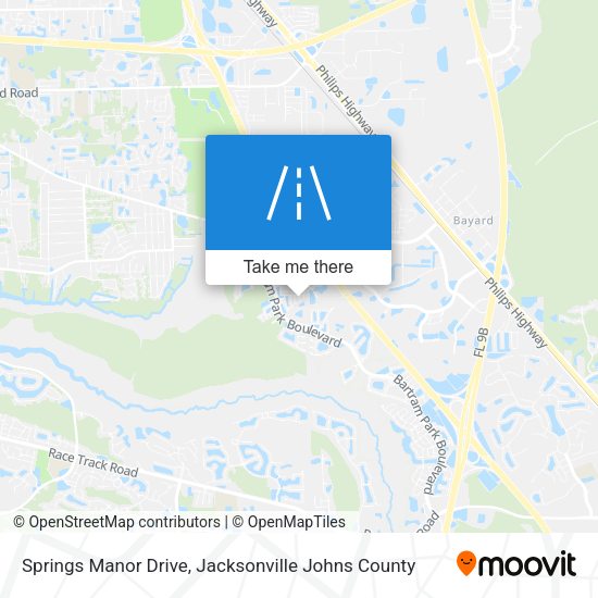Mapa de Springs Manor Drive