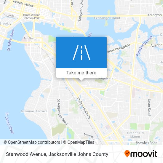 Stanwood Avenue map