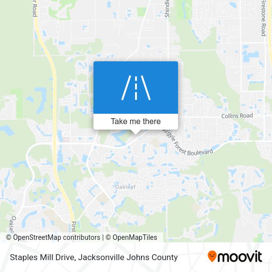 Staples Mill Drive map
