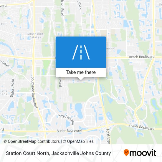 Station Court North map