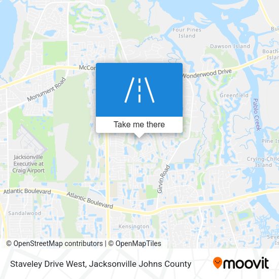 Mapa de Staveley Drive West