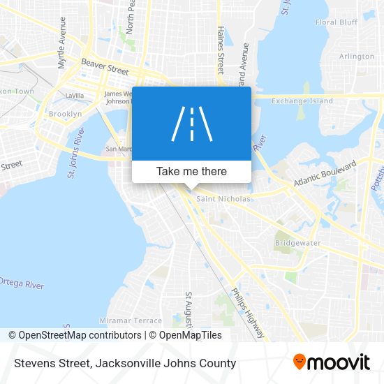 Mapa de Stevens Street