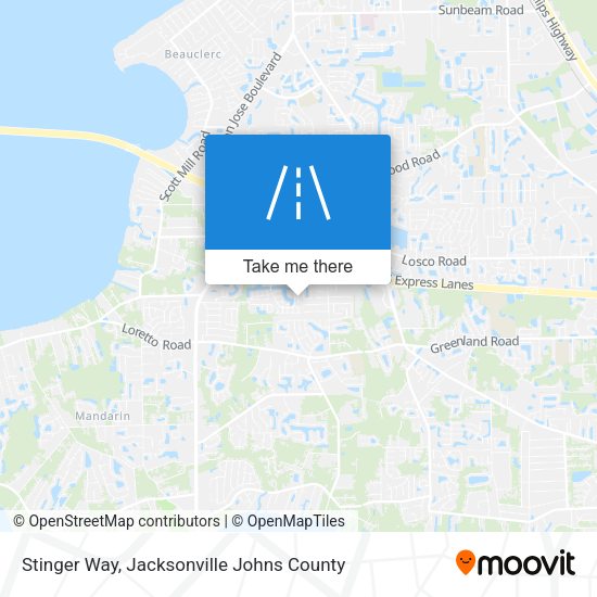 Stinger Way map