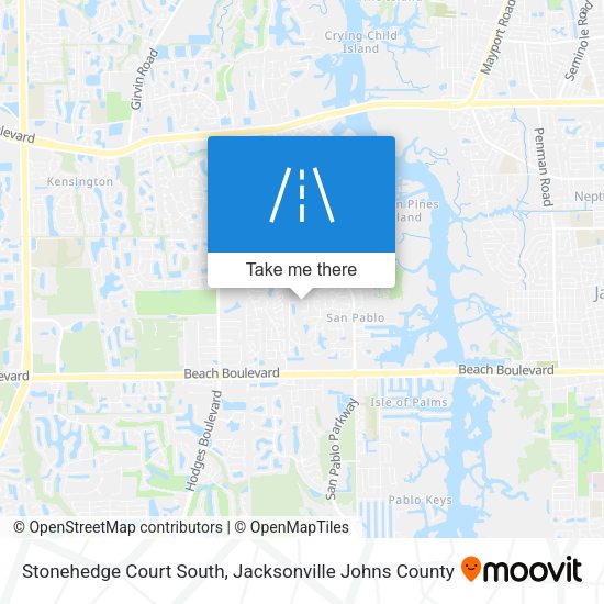 Mapa de Stonehedge Court South