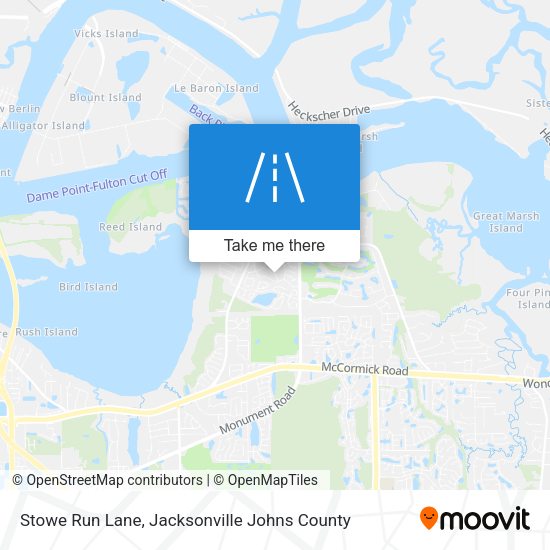 Stowe Run Lane map