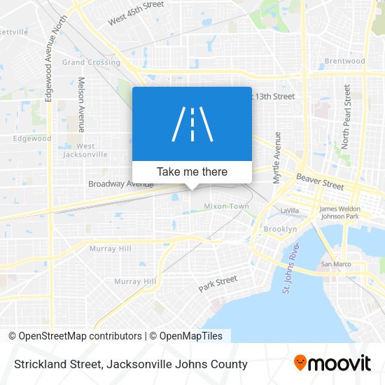 Mapa de Strickland Street