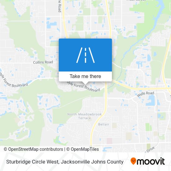 Mapa de Sturbridge Circle West