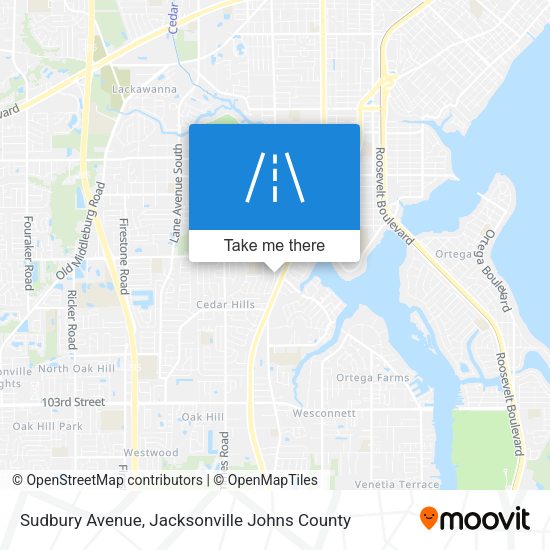 Sudbury Avenue map