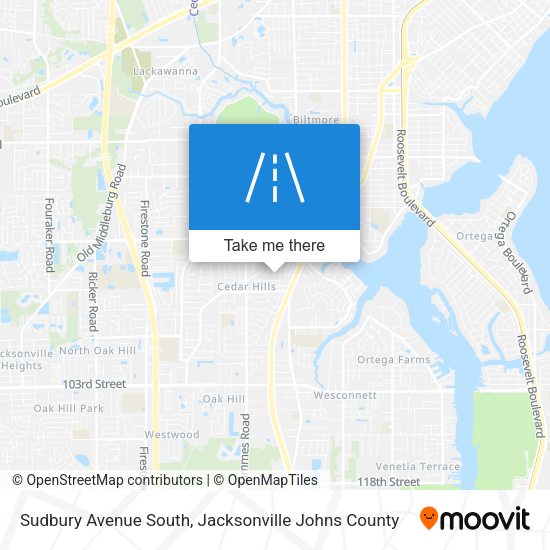 Sudbury Avenue South map