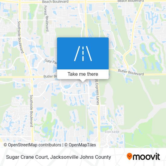 Sugar Crane Court map