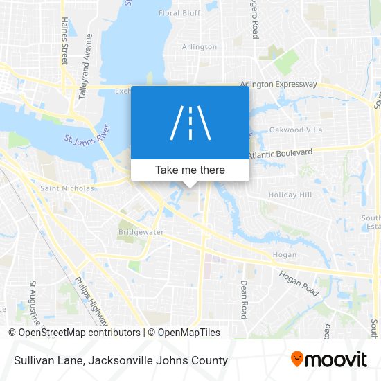 Sullivan Lane map