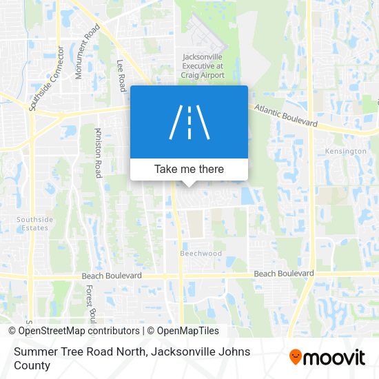 Summer Tree Road North map