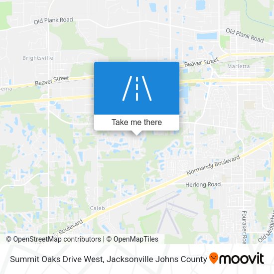 Summit Oaks Drive West map