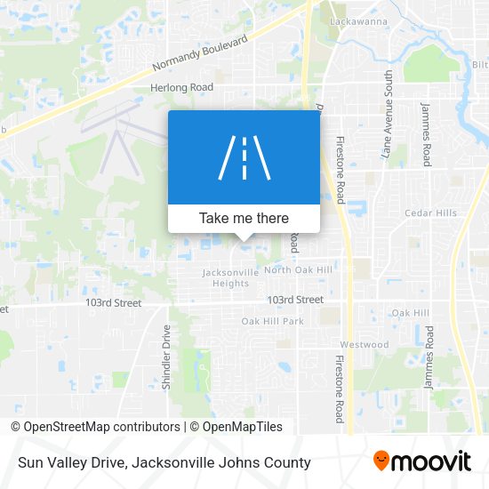 Sun Valley Drive map