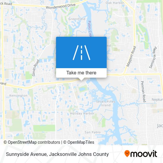 Mapa de Sunnyside Avenue