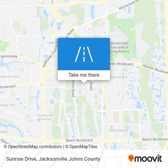 Sunrise Drive map
