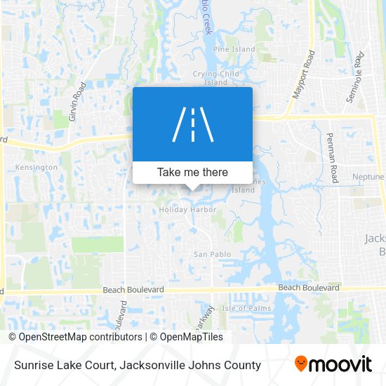 Sunrise Lake Court map