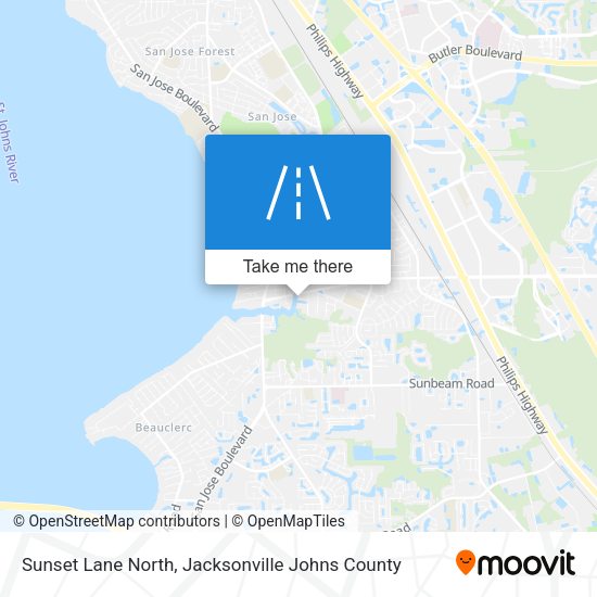 Mapa de Sunset Lane North